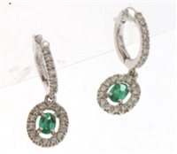 Pendientes Crivelli Mujer in Oro rosa Smeraldo 0.56 Ct 82798838 - 82798838